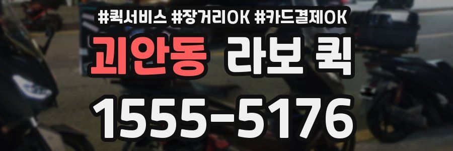 괴안동 라보 퀵
