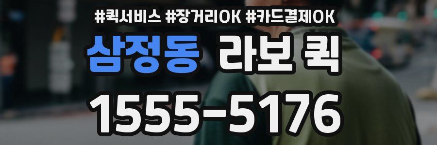 삼정동 라보 퀵