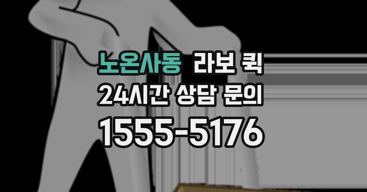 노온사동 라보 퀵