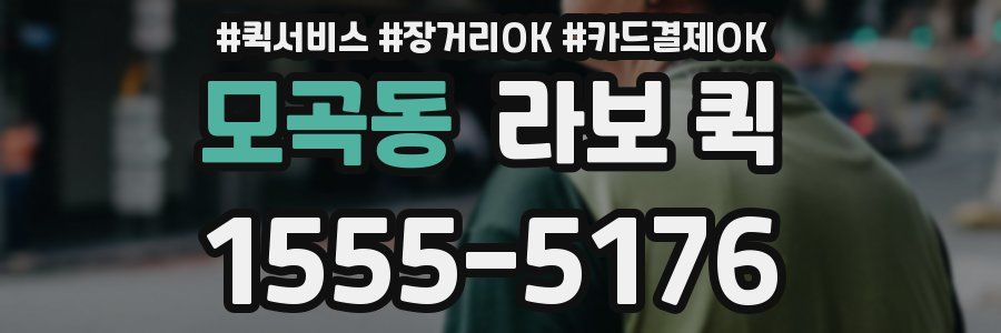 모곡동 라보 퀵