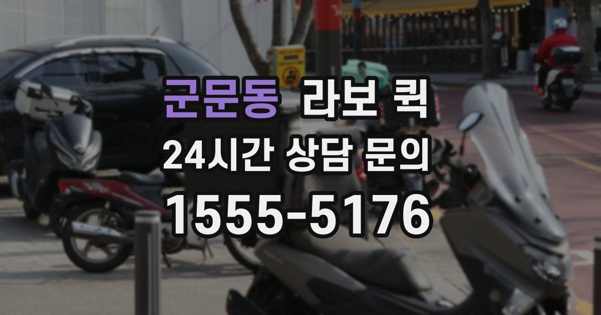 군문동 라보 퀵