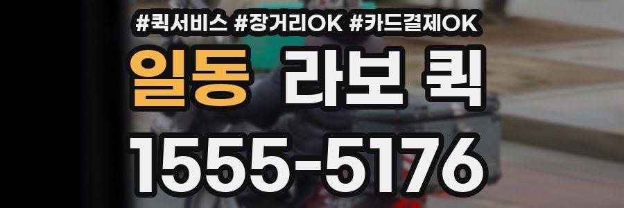 일동 라보 퀵