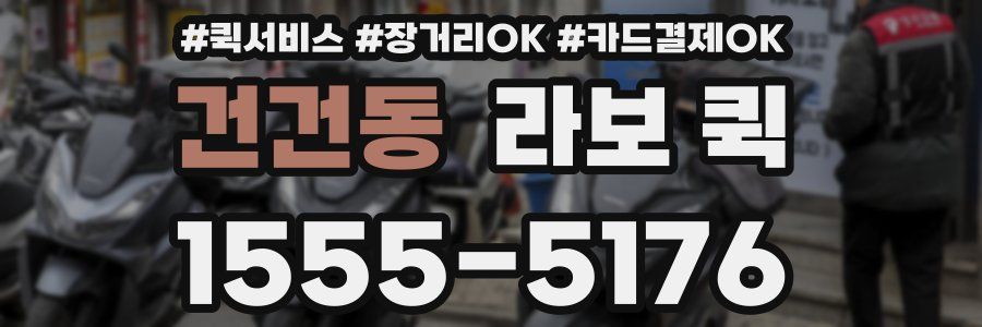 건건동 라보 퀵
