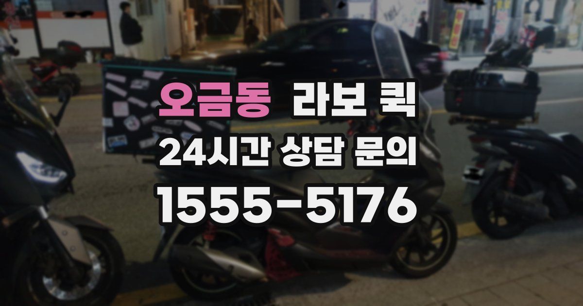 오금동 라보 퀵