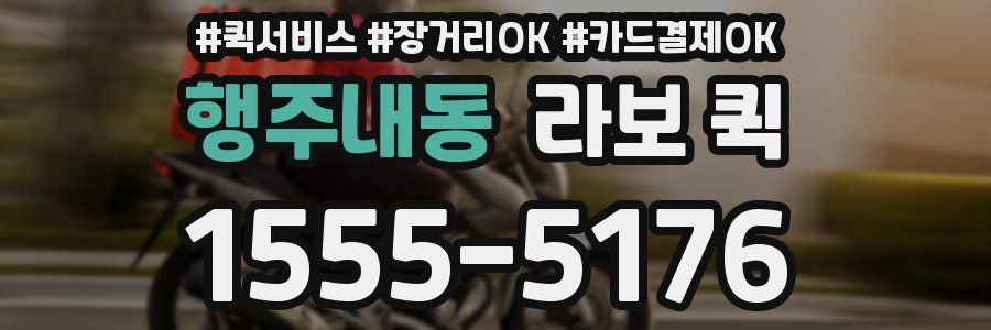 행주내동 라보 퀵