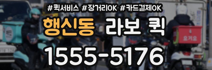 행신동 라보 퀵
