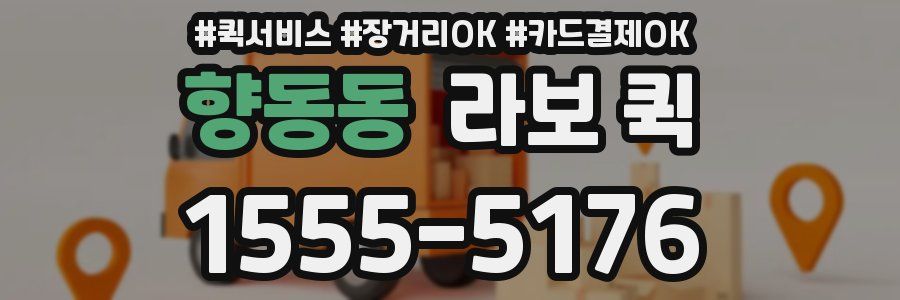 향동동 라보 퀵