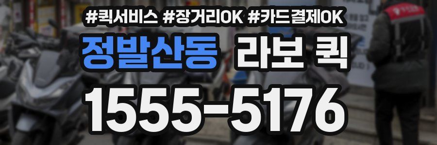 정발산동 라보 퀵