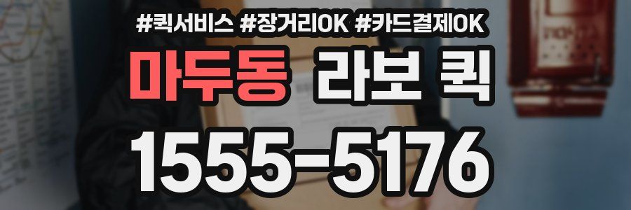마두동 라보 퀵