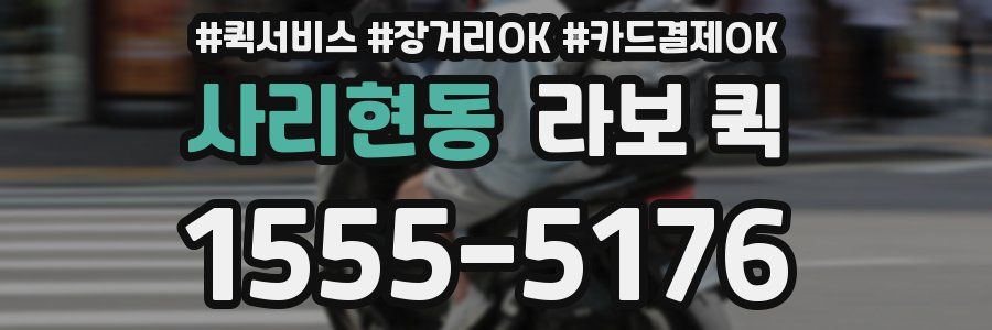 사리현동 라보 퀵