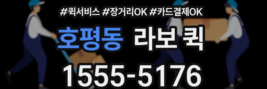 호평동 라보 퀵