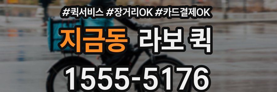 지금동 라보 퀵