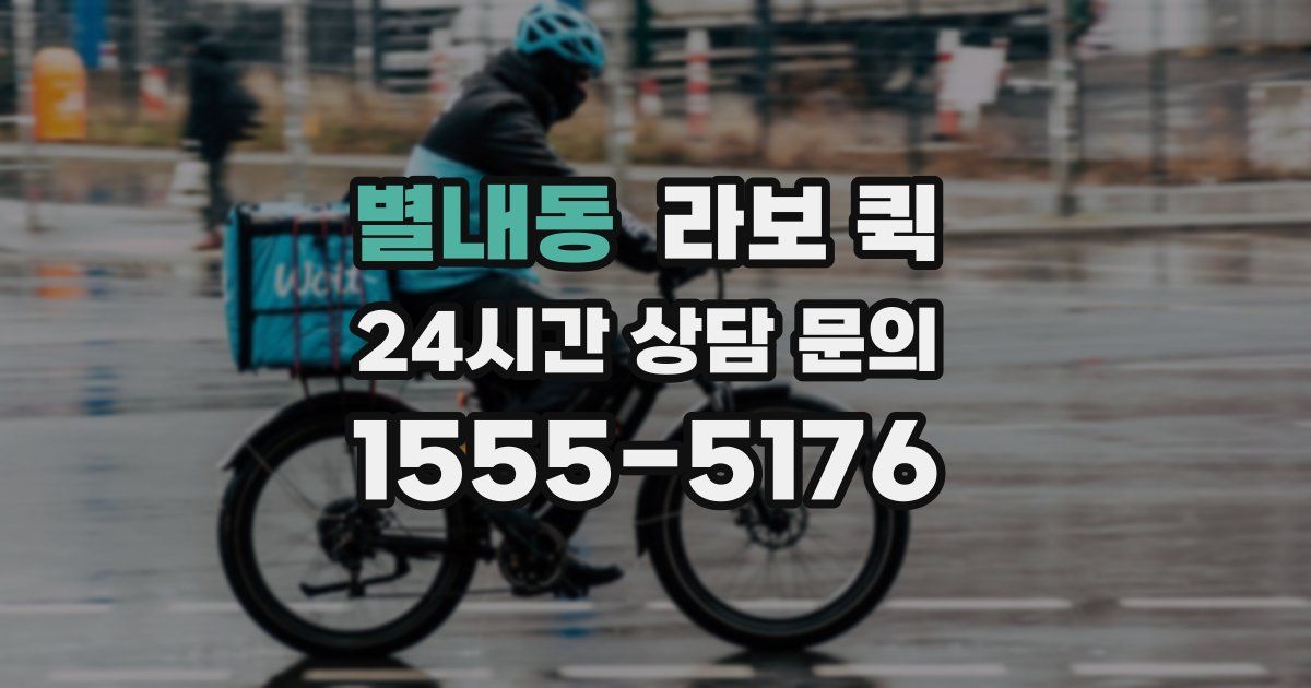 별내동 라보 퀵