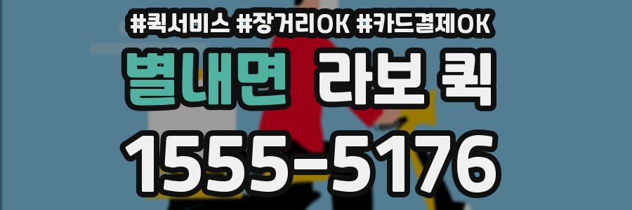 별내면 라보 퀵