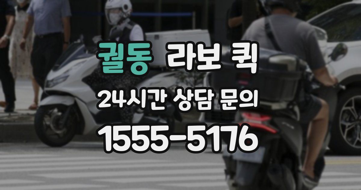 궐동 라보 퀵