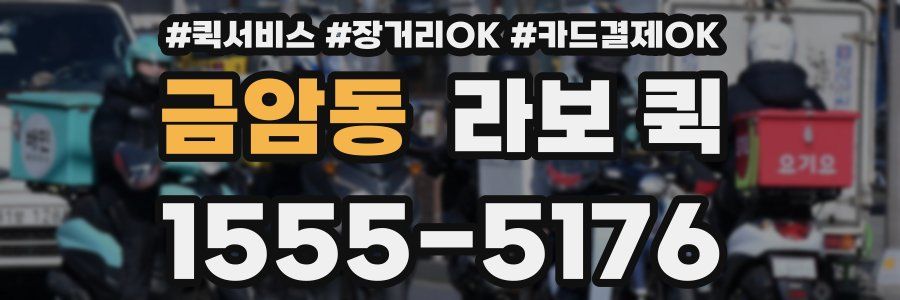 금암동 라보 퀵