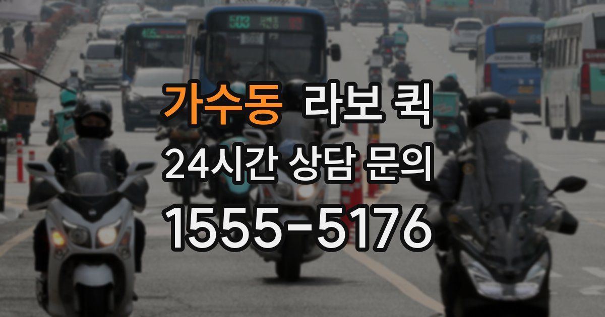 가수동 라보 퀵