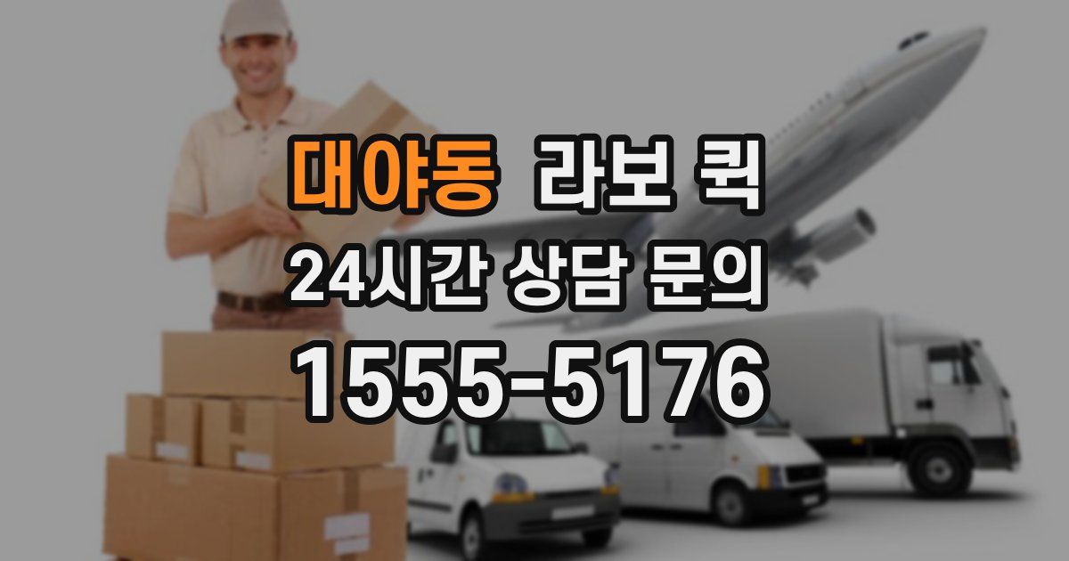 대야동 라보 퀵