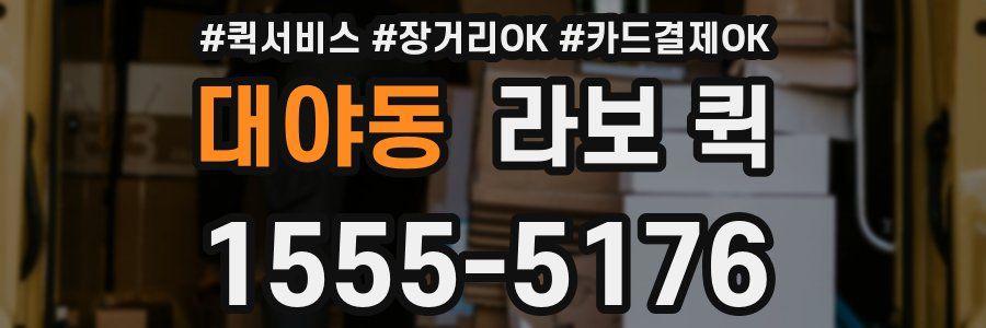 대야동 라보 퀵
