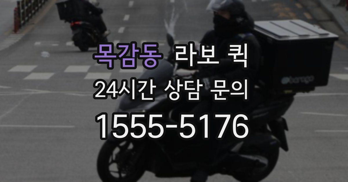 목감동 라보 퀵