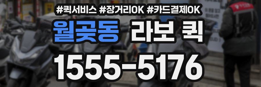 월곶동 라보 퀵