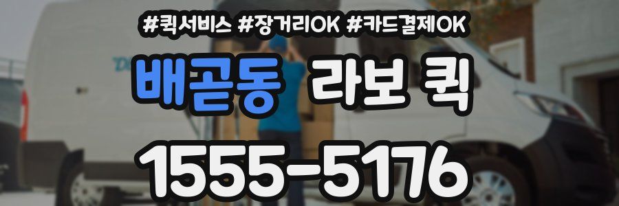 배곧동 라보 퀵