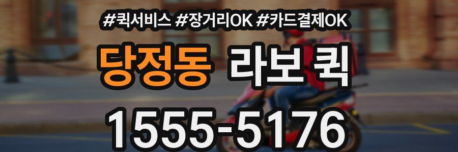 당정동 라보 퀵