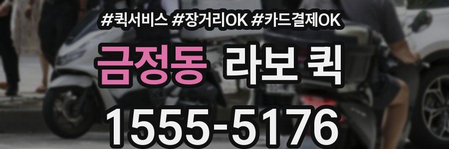 금정동 라보 퀵