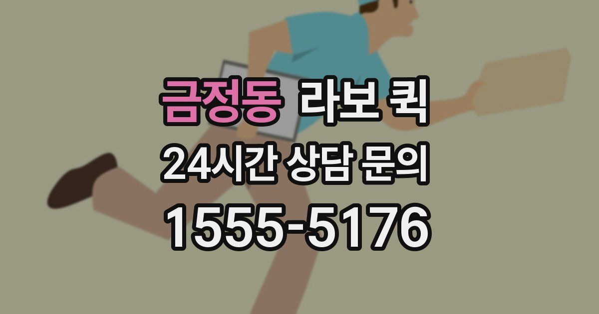 금정동 라보 퀵