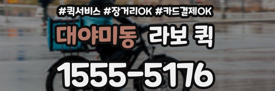 대야미동 라보 퀵
