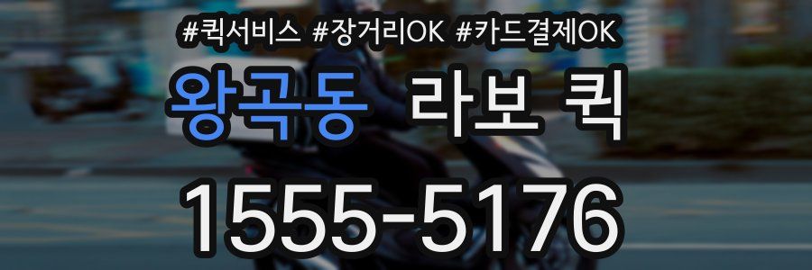 왕곡동 라보 퀵