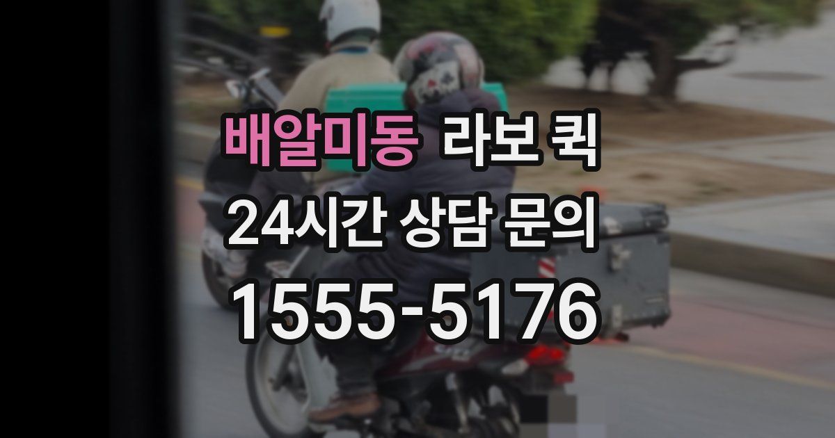 배알미동 라보 퀵