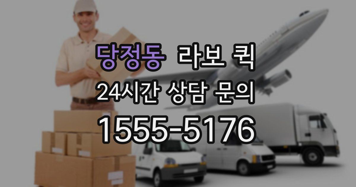 당정동 라보 퀵