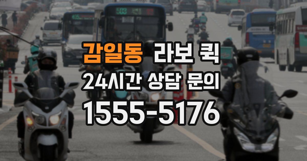 감일동 라보 퀵