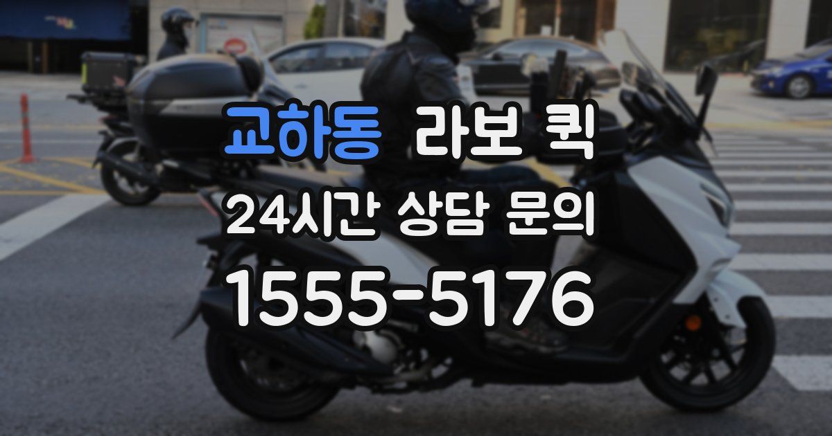 교하동 라보 퀵