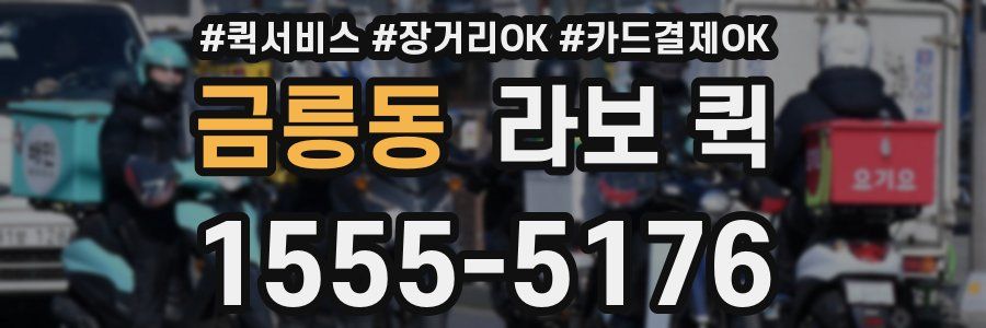 금릉동 라보 퀵