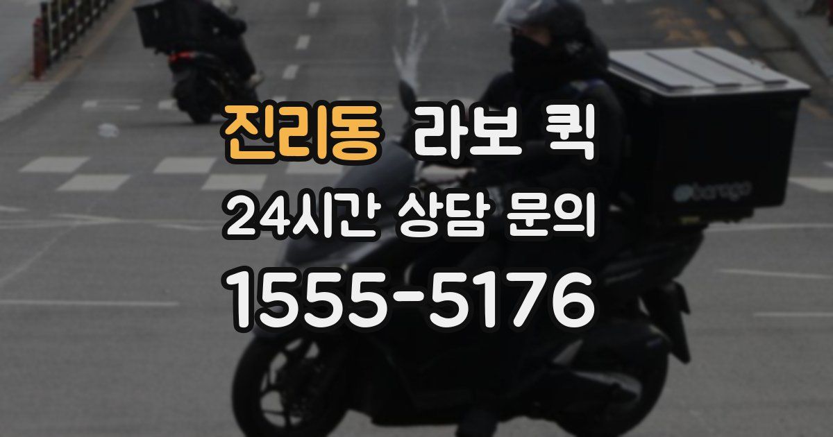 진리동 라보 퀵