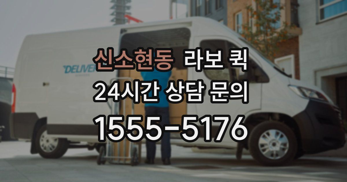 신소현동 라보 퀵