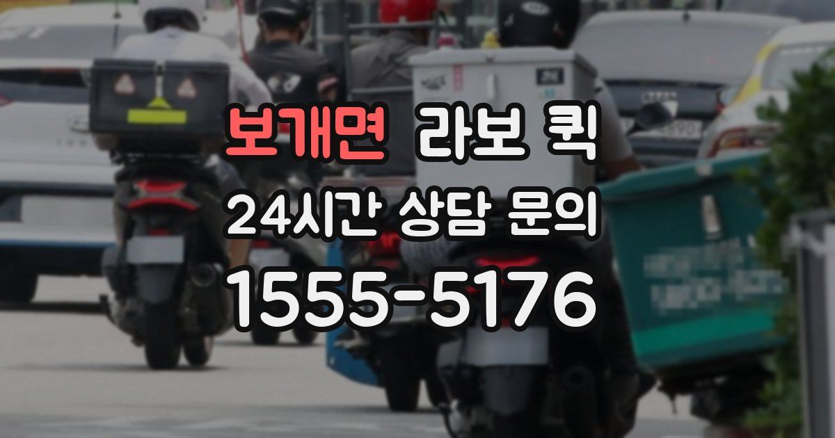 보개면 라보 퀵
