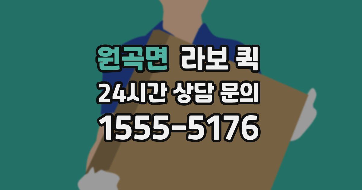 원곡면 라보 퀵