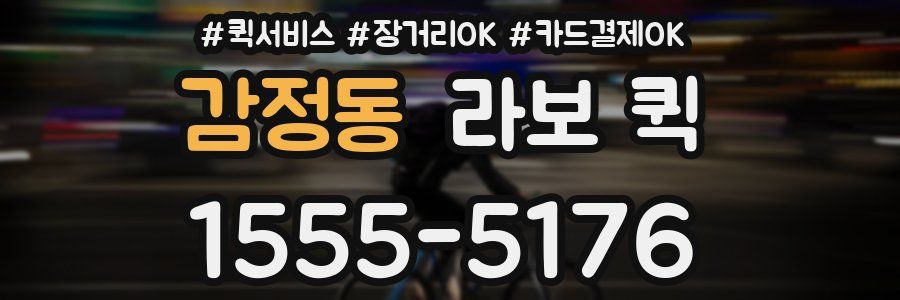 감정동 라보 퀵