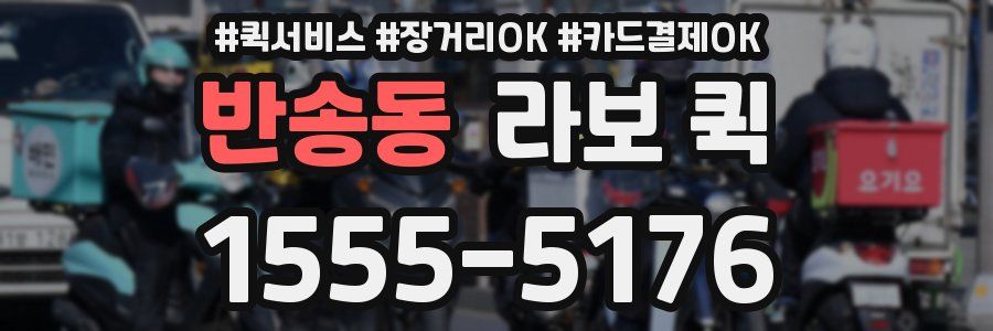 반송동 라보 퀵