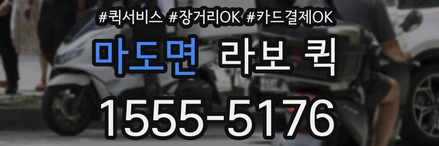 마도면 라보 퀵