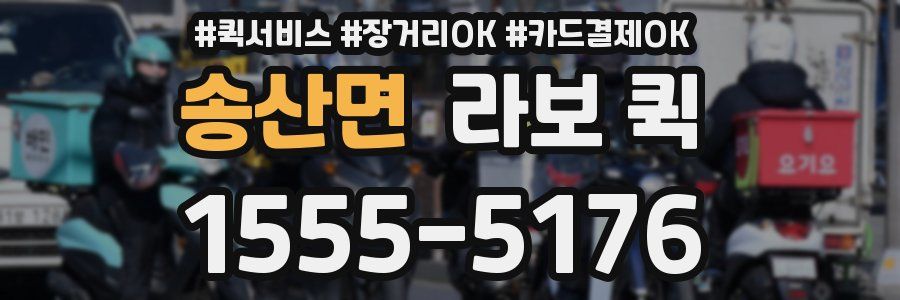 송산면 라보 퀵
