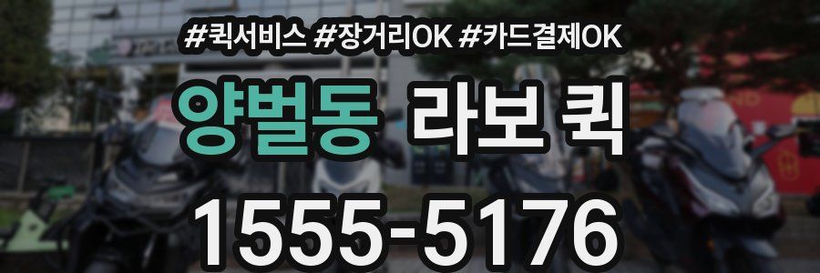 양벌동 라보 퀵