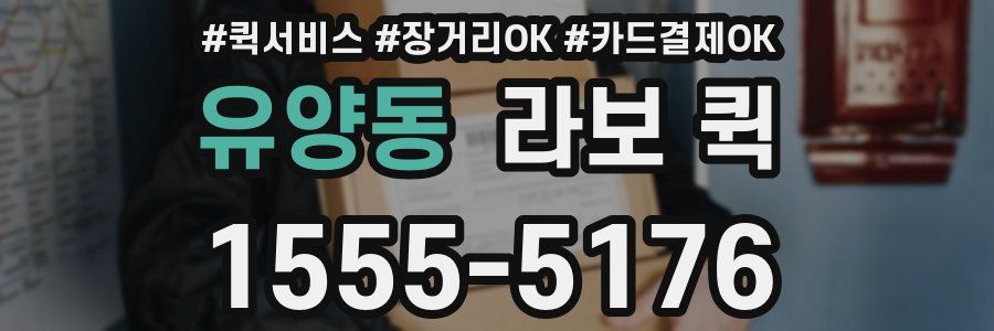 유양동 라보 퀵