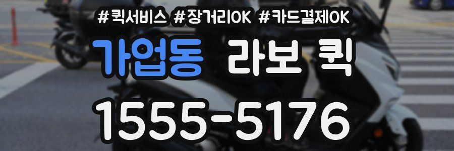 가업동 라보 퀵