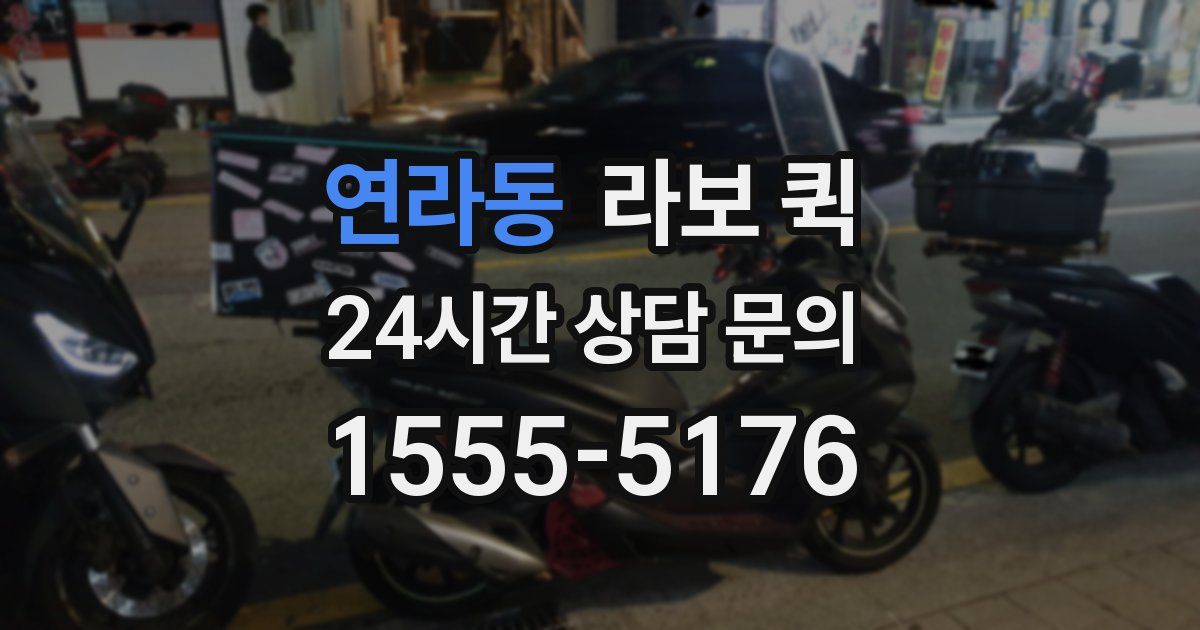 연라동 라보 퀵