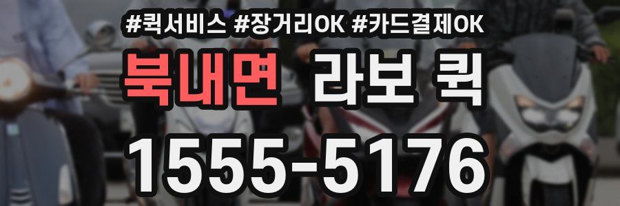 북내면 라보 퀵