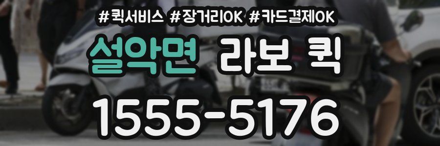 설악면 라보 퀵